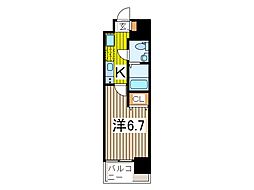 アルファコート西川口23 1Kの間取図画像