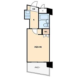 スカイコート西川口2 ワンルームの間取図画像