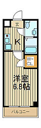 AcseedsTower川口並木 1Kの間取図画像