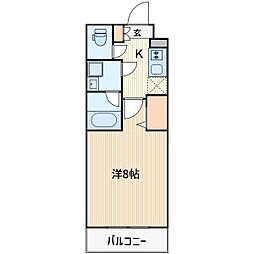 アイルグランデ川口 1Kの間取図画像