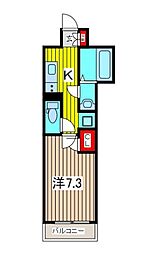 オーパスホームズ川口 1Kの間取図画像