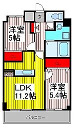 Plus-D 2LDKの間取図画像