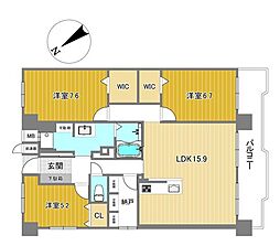 間取図画像 3SLDK