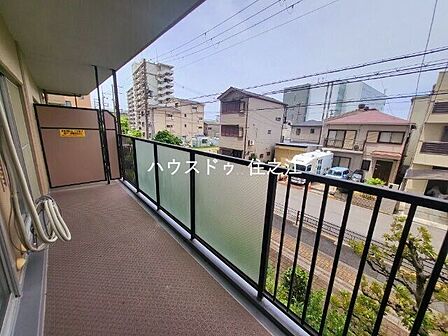 西向きバルコニーです