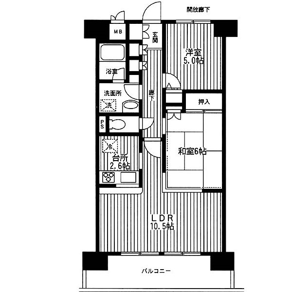 プリムベール南浦和 ｜埼玉県さいたま市南区文蔵2丁目(賃貸マンション2LDK・3階・55.00㎡)の写真 その2