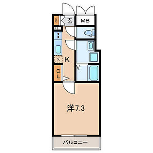 メルディア川口西青木 ｜埼玉県川口市西青木2丁目(賃貸アパート1K・3階・25.27㎡)の写真 その2