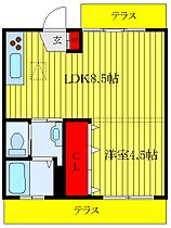 サニーハイツ  ｜ 東京都北区志茂1丁目（賃貸アパート1LDK・1階・35.00㎡） その2