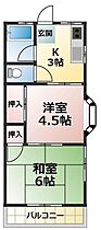 市川サクラハイム 201 ｜ 千葉県市川市新田2丁目29-15（賃貸アパート2K・2階・29.75㎡） その2