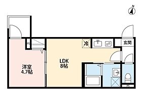 つばめハウス市川 305 ｜ 千葉県市川市菅野2丁目3-（賃貸アパート1LDK・3階・29.63㎡） その2