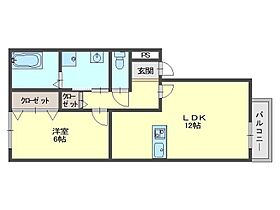 セジュールグランモア 203 ｜ 滋賀県彦根市地蔵町（賃貸アパート1LDK・2階・44.70㎡） その2