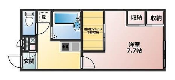 エイペックス彦根東沼波 101｜滋賀県彦根市東沼波町(賃貸アパート1K・1階・23.18㎡)の写真 その2