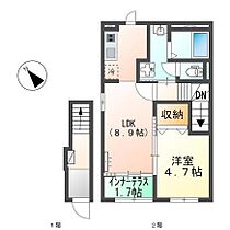 高宮町新築アパート 201 ｜ 滋賀県彦根市高宮町（賃貸アパート1LDK・2階・42.34㎡） その2