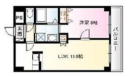THESKYVIEW 1LDKの間取図画像