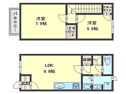 アイ・ハウス 2LDKの間取図画像