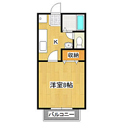 マイステージ33番館 1Kの間取図画像