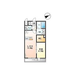 irie life II (アイリーライフ II) 1LDKの間取図画像