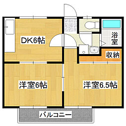 MyStage10番館 2DKの間取図画像
