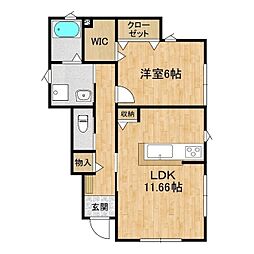 間取図画像 1LDK