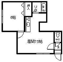 ワンダーハイツ 203 ｜ 北海道旭川市永山一条2丁目（賃貸アパート1DK・2階・30.42㎡） その2