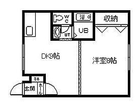 リバティ士別A棟 103 ｜ 北海道士別市東二条北7丁目（賃貸アパート1DK・1階・34.02㎡） その2