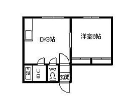 スペース24 103 ｜ 北海道名寄市西二条南4丁目（賃貸アパート1DK・2階・32.13㎡） その2