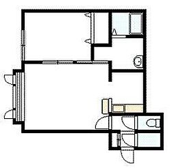 ライズ 1LDKの間取図画像