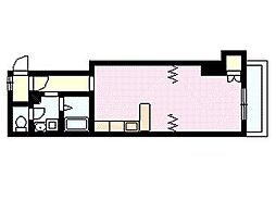 ニューフロンティア永山 1DKの間取図画像