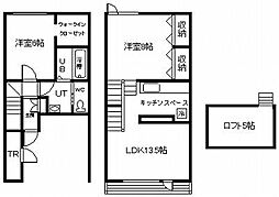 T.M.S 2LDKの間取図画像