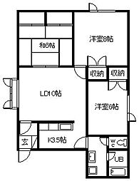 サンシャインロワール 3LDKの間取図画像