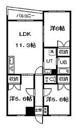 イーストリッチ74 3LDKの間取図画像