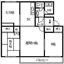 春光ユニバーサルマンション 3LDKの間取図画像