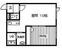 プラス32 1LDKの間取図画像