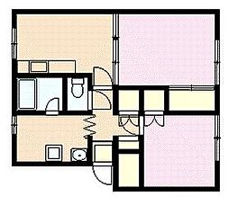 サンコーポ 2DKの間取図画像
