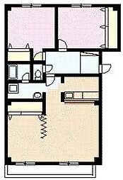 エスティ三番舘2号舘 3LDKの間取図画像