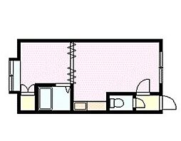 コルドバA 1DKの間取図画像
