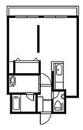 BIELU-V 1LDKの間取図画像