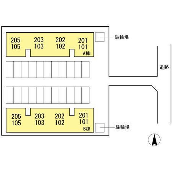 ビラ芳翠　Ａ棟 ｜広島県福山市南松永町2丁目(賃貸アパート2LDK・2階・55.40㎡)の写真 その13