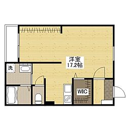 Lien南本庄 ワンルームの間取図画像