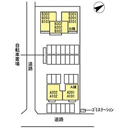 プレンティー中須　Ｂ 2階2LDKの室内