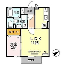 スマイリーハウス 1LDKの間取図画像