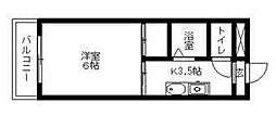 コーポM・T 1Kの間取図画像