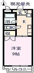 yマンション 1Kの間取図画像