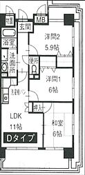 メゾン八杉 3LDKの間取図画像