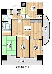 サンシャトー 4LDKの間取図画像
