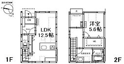 メゾンクレスト.K.カワキタ2 1LDKの間取図画像