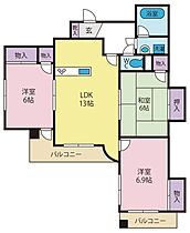 タワーレジデンス甲府中央  ｜ 山梨県甲府市中央４丁目（賃貸マンション3LDK・4階・70.29㎡） その2