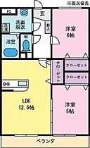 Kラフォーレ（Aタイプ）  ｜ 山梨県甲斐市龍地（賃貸アパート2LDK・2階・57.16㎡） その2