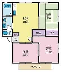 ソネット宝 3LDKの間取図画像