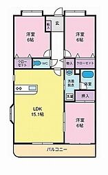 間取図画像 3LDK