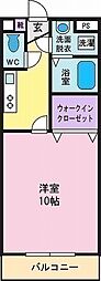 プラスパー 1Kの間取図画像